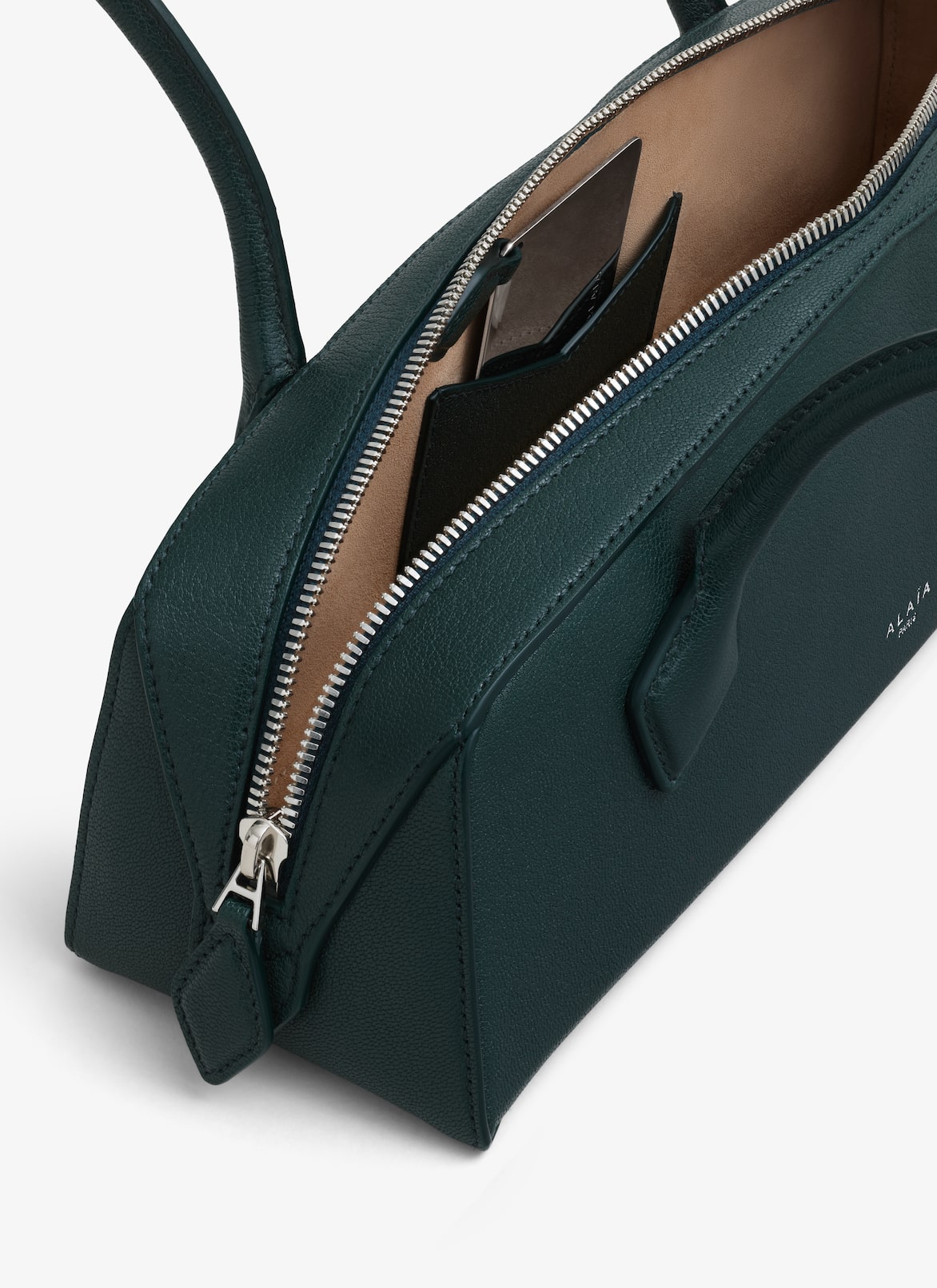LE TECKEL MEDIUM BAG IN GOATSKIN ALAÏA GREEN LE TECKEL MEDIUM BAG IN GOATSKIN